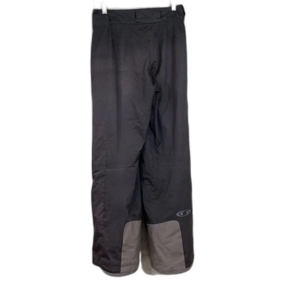 Salomon Double Insulated pants Men's Size 28x 30” Black Snowboard Ski Waterproof